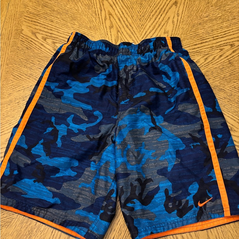 Nike Blue Camo Athletic Shorts